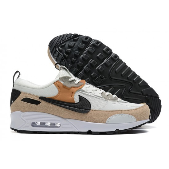 Air Max 90 Futura Men Sports Shoes White Brown DM9922-002