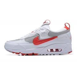 Air Max 90 Futura Men Sports Shoes White Red FD9865-100