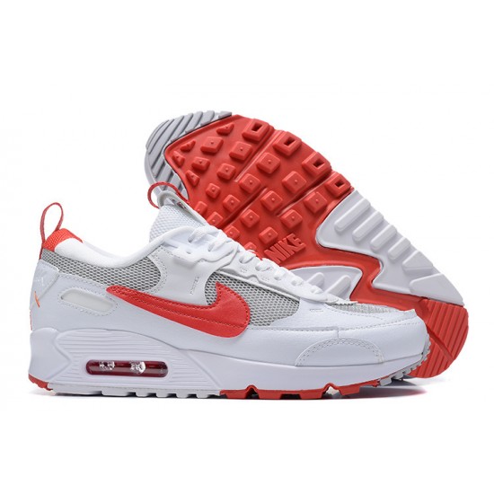 Air Max 90 Futura Men Sports Shoes White Red FD9865-100