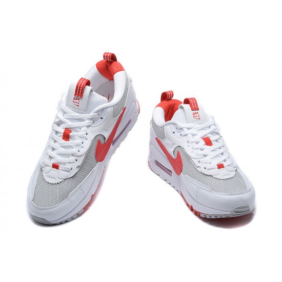 Air Max 90 Futura Men Sports Shoes White Red FD9865-100