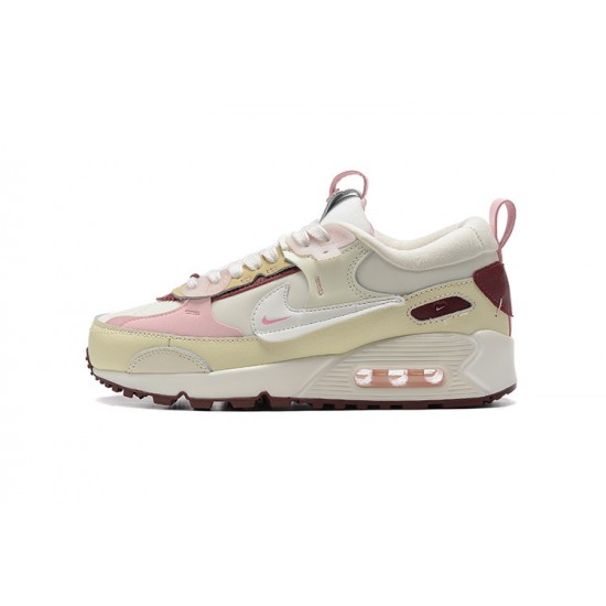 Air Max 90 Futura Women Sports Shoes Beige Pink