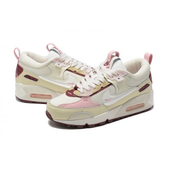 Air Max 90 Futura Women Sports Shoes Beige Pink