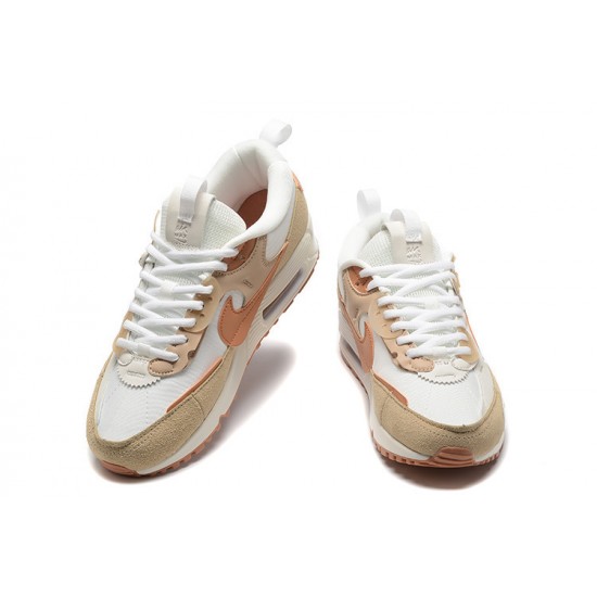 Air Max 90 Futura Women Sports Shoes White Brown DV7190-100