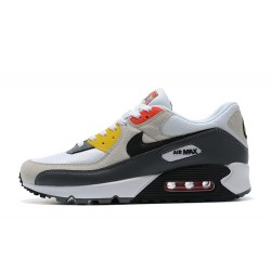 Air Max 90 Men Sports Shoes Beige Grey