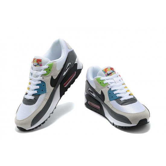 Air Max 90 Men Sports Shoes Beige Grey