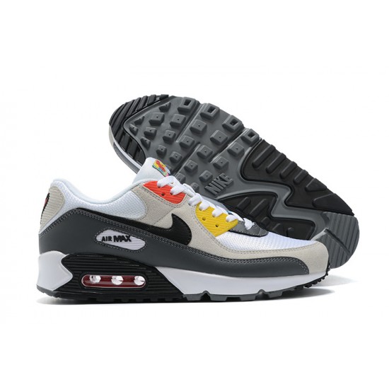 Air Max 90 Men Sports Shoes Beige Grey