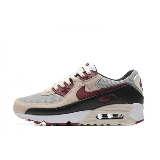 Air Max 90 Men Sports Shoes Beige Red DQ4071-004