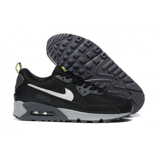 Air Max 90 Men Sports Shoes Black Grey White