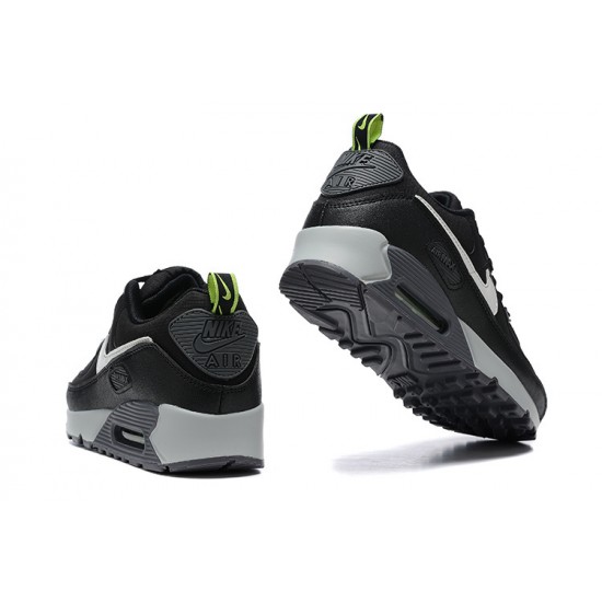 Air Max 90 Men Sports Shoes Black Grey White