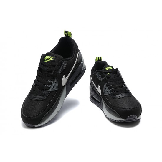 Air Max 90 Men Sports Shoes Black Grey White