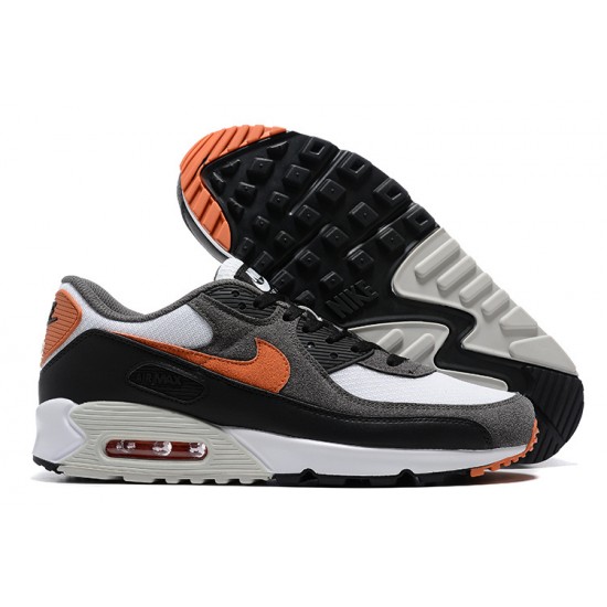 Air Max 90 Men Sports Shoes Black Orange DM0029-101