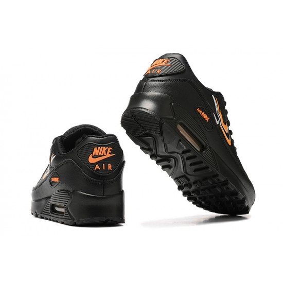 Air Max 90 Men Sports Shoes Black Orange DV7146-001