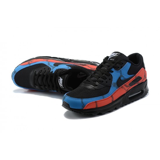 Air Max 90 Men Sports Shoes Black Red DJ6888-001