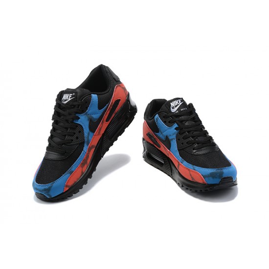 Air Max 90 Men Sports Shoes Black Red DJ6888-001