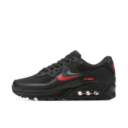 Air Max 90 Men Sports Shoes Black Red