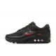 Air Max 90 Men Sports Shoes Black Red