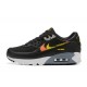 Air Max 90 Men Sports Shoes Black Yellow and Orange