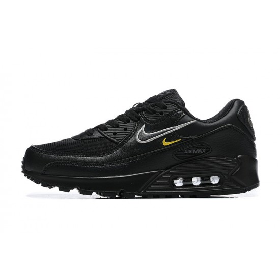 Air Max 90 Men Sports Shoes Black and Yellow