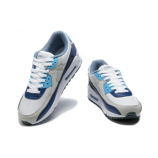 Air Max 90 Men Sports Shoes Blue White FD0664-400