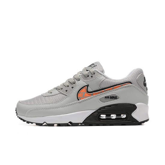 Air Max 90 Men Sports Shoes Grey Orange