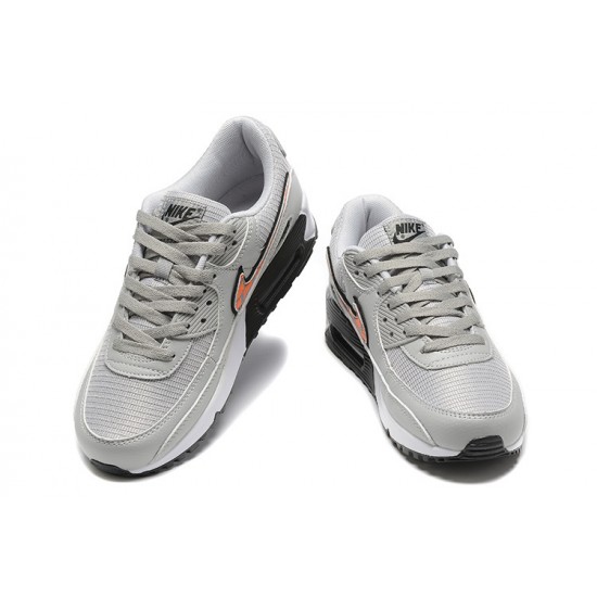 Air Max 90 Men Sports Shoes Grey Orange