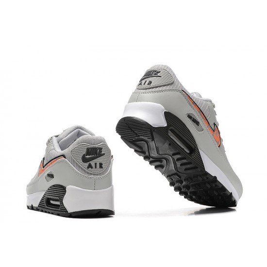 Air Max 90 Men Sports Shoes Grey Orange