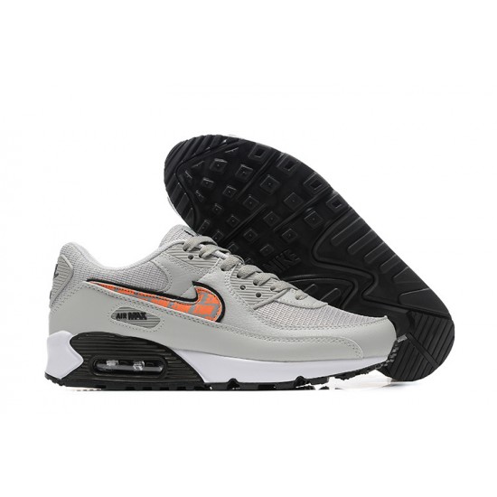 Air Max 90 Men Sports Shoes Grey Orange