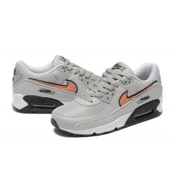 Air Max 90 Men Sports Shoes Grey Orange