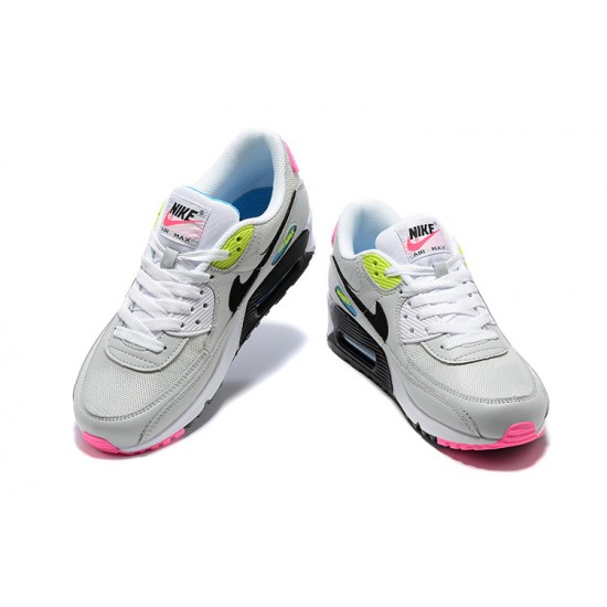 Air Max 90 Men Sports Shoes Grey Pink DE4398-001