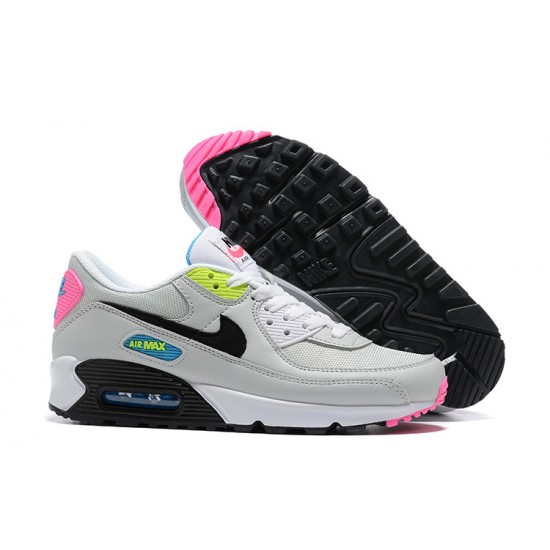 Air Max 90 Men Sports Shoes Grey Pink DE4398-001