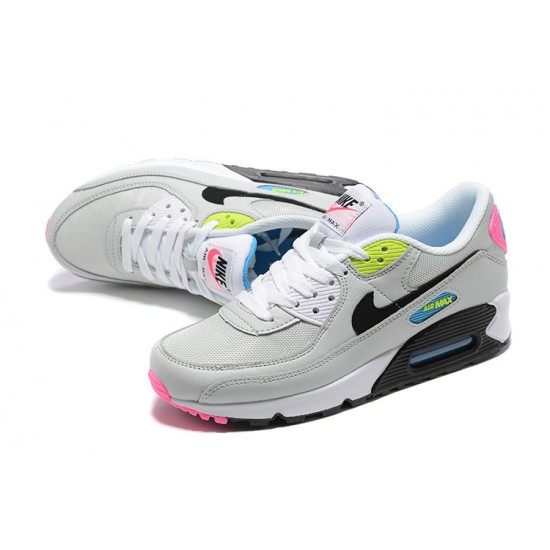 Air Max 90 Men Sports Shoes Grey Pink DE4398-001