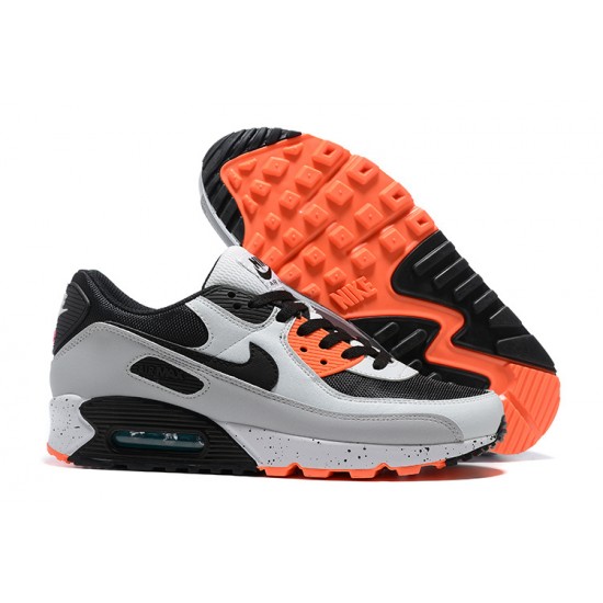 Air Max 90 Men Sports Shoes Orange Black DC9845-100