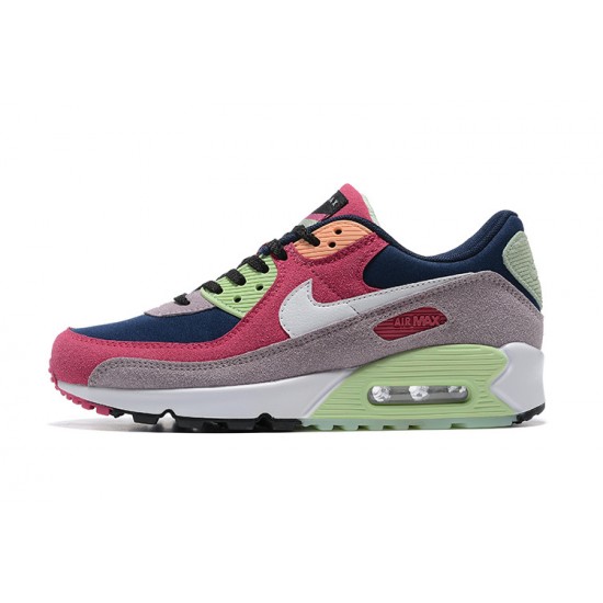 Air Max 90 Men Sports Shoes Pink Green DM0035-500