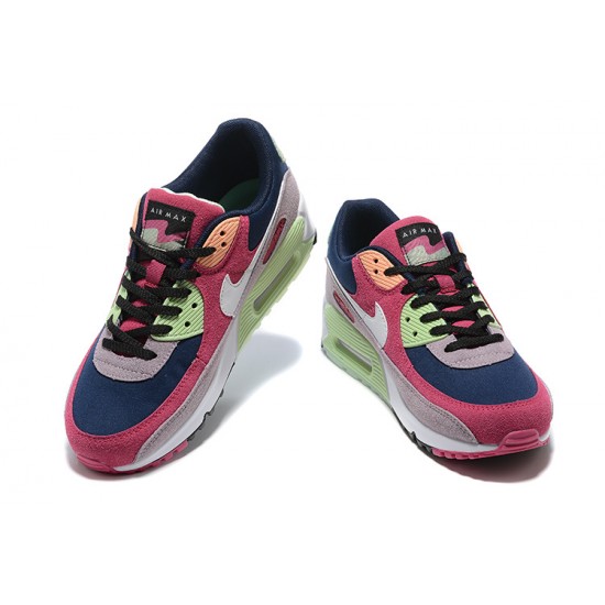 Air Max 90 Men Sports Shoes Pink Green DM0035-500