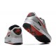 Air Max 90 Men Sports Shoes Silver Red