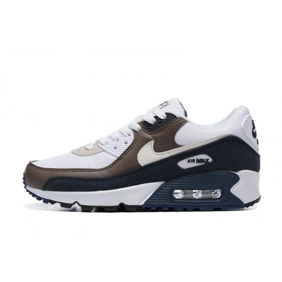 Air Max 90 Men Sports Shoes White Brown DZ3522-002