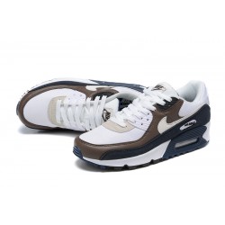 Air Max 90 Men Sports Shoes White Brown DZ3522-002