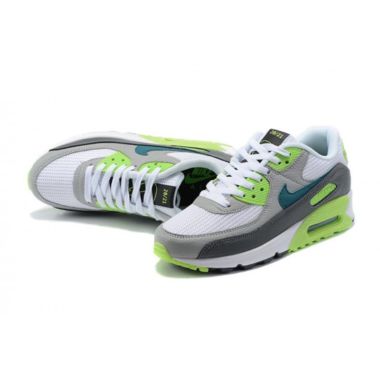 Air Max 90 Men Sports Shoes White Grey DJ6897-100