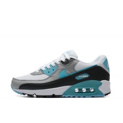 Air Max 90 Men Sports Shoes White Grey and Blue