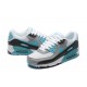 Air Max 90 Men Sports Shoes White Grey and Blue