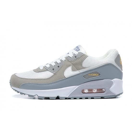 Air Max 90 Men Sports Shoes White Grey and Green