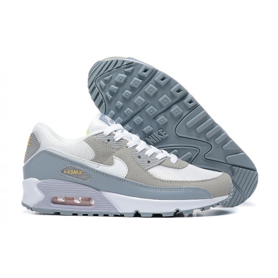 Air Max 90 Men Sports Shoes White Grey and Green