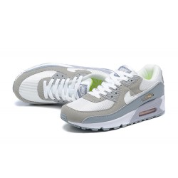 Air Max 90 Men Sports Shoes White Grey and Green