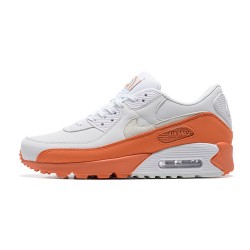 Air Max 90 Men Sports Shoes White Orange DM0958-100