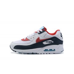 Air Max 90 Men Sports Shoes White Red DJ5170-100