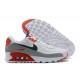 Air Max 90 Men Sports Shoes White Red