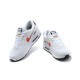 Air Max 90 Men Sports Shoes White and Red