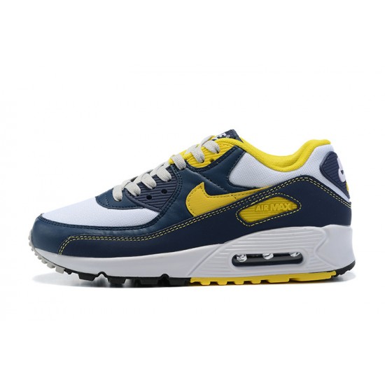 Air Max 90 Men Sports Shoes Yellow Blue DC9845-101