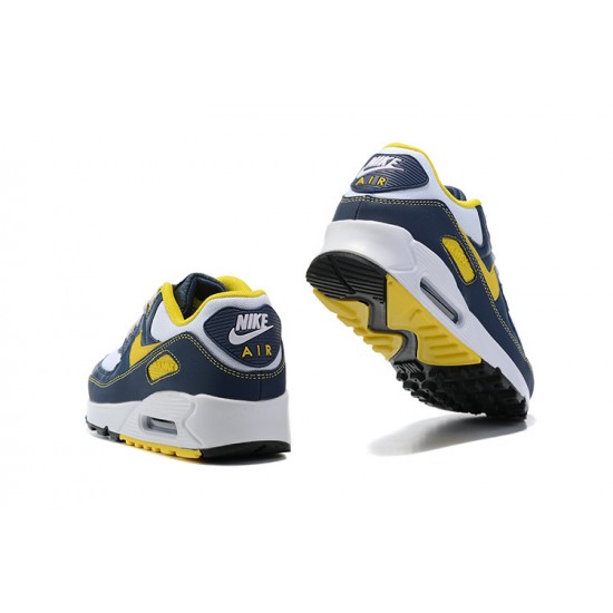 Air Max 90 Men Sports Shoes Yellow Blue DC9845-101