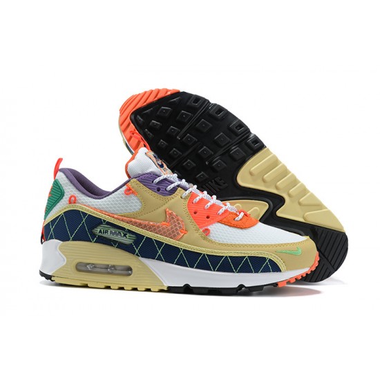 Air Max 90 Men Sports Shoes Yellow Orange CZ9078-784